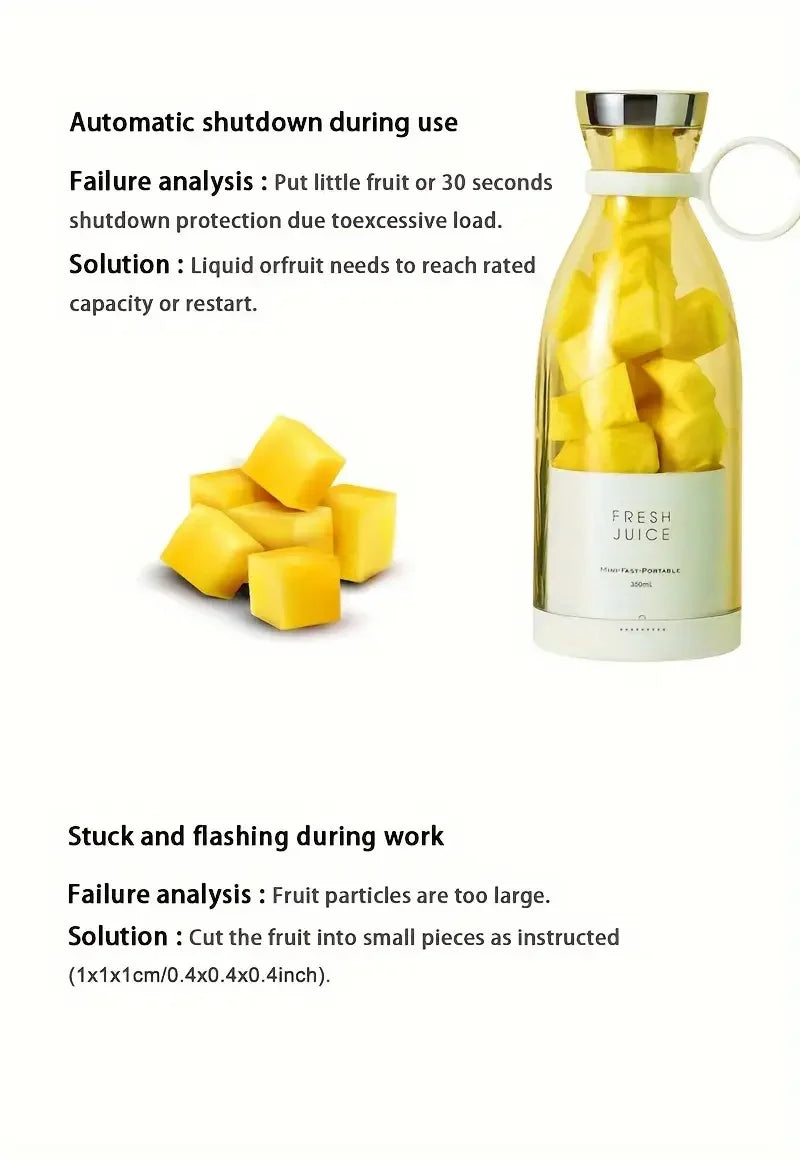 Portable electric juicer